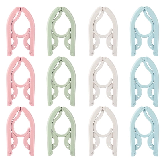 24PCS Travel Hangers Folding Hangers Portable Clothes Hangers,Lightweight Foldable Suitable for Travel Business Camping and Home