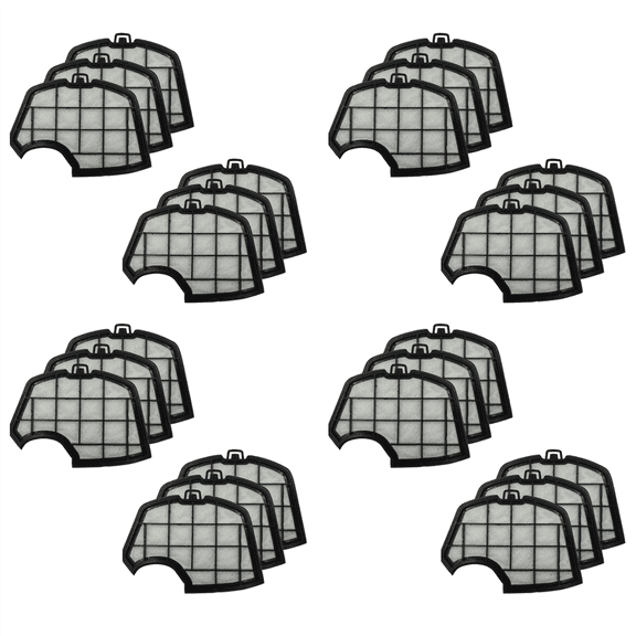 24PCS for Kobold Replace Filters Motor Protection VK150 VK140 Accessories,24 x Filter,Black & White