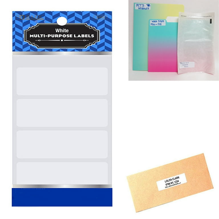 White sticker labels deals