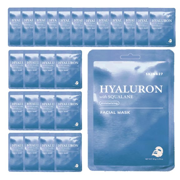 24PK SKIN627 Hyaluron with Squalane Face Masks Skincare, Facial Mask, Sheet Masks Korean