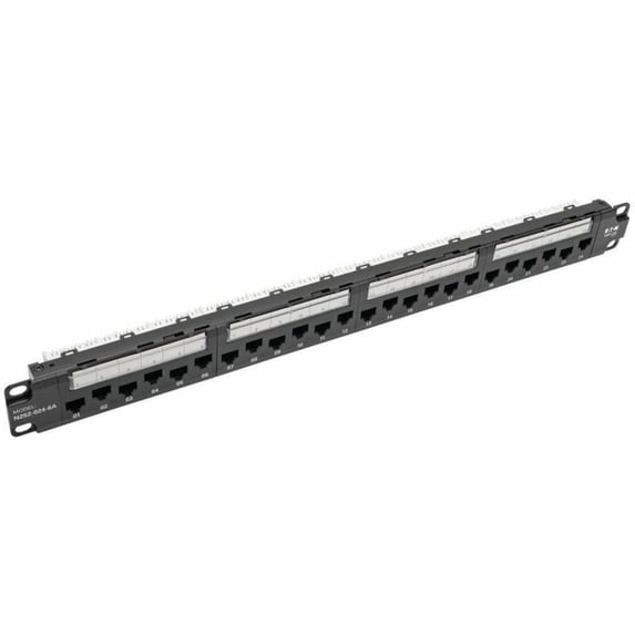 EATON TRIPP LITE SERIES 24-PORT 1U RACK-MOUNT CAT6A 110 PATCH PANEL WITH CABLE M