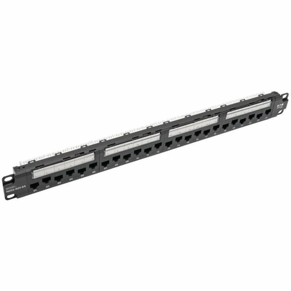 EATON TRIPP LITE SERIES 24-PORT 1U RACK-MOUNT CAT6A 110 PATCH PANEL WITH CABLE M