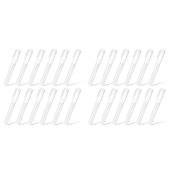 24Pack 6/3 mm Empty Fillable Blank Paint Touch Up Pen Markers Round Tilted Paint Marker Pens for Art Painting Kit