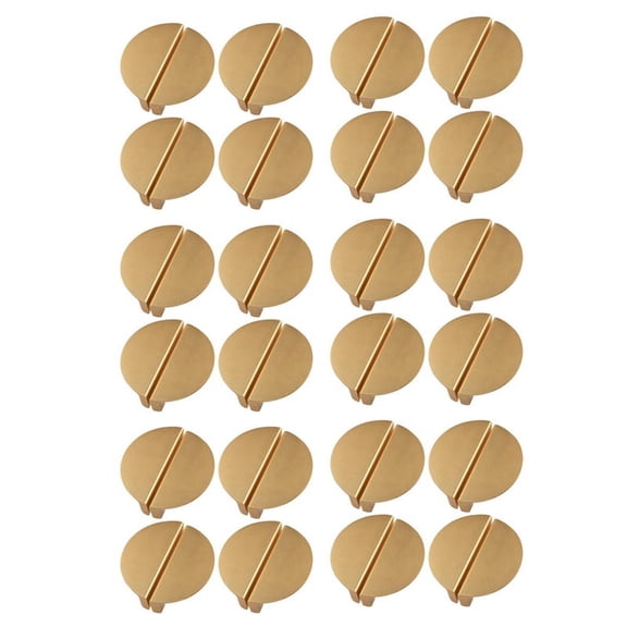 24Pack Champagne Drawer Pulls,2.5 Inch Half Moon Cabinet Drawer Pulls Kitchen Handles, Modern Cabinet Hardware Pulls,24 x Drawer Pulls,Champagne Gold