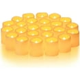 24Pack Flickering Flameless Votive Candles, 200+Hour Long Lasting