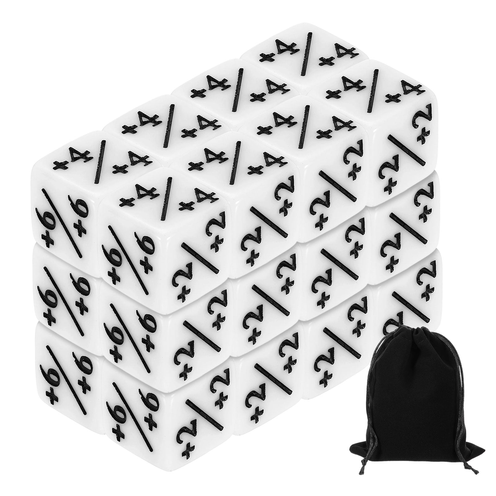 24Pack Magic Dice Counters, Acrylic D6 Life Counter Token Dice Set ...