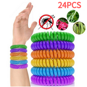 XIRQI 24Pack Mosquito Repellent Bracelet Band Insect Bug