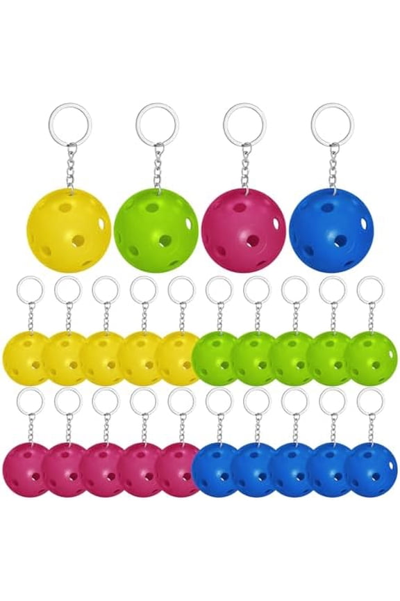 24Pack Pickleball Keychain,Gifts for Pickleball Ornament,for Keychains Luggage Tags Sports Bag Party Favors$$Sport & Recreation Other
