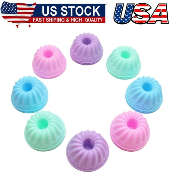 24Pcs Pumpkin Silicone Baking Cups - Nonstick Cupcake Liners,Muffin & Jelly Mold