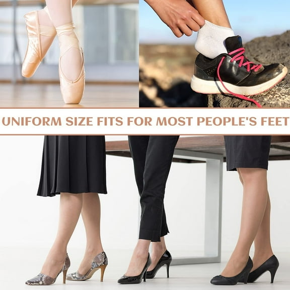 24Pairs Foot Pads for Dancer Sesamoiditis Pads for Ball of feet Pain Felt Beige