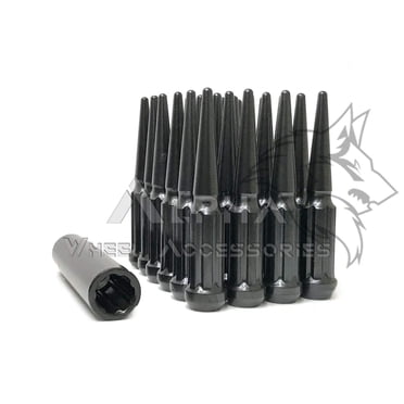 20-Pack Chrome Mag Wheel Lug Nuts 7/16-20 Thread .55" Shank For Chevy