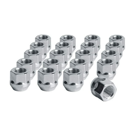 24Pc Chrome M14x1.5 Open End Lug Nut 3/4" Hex Fit Chevy Silverado1500