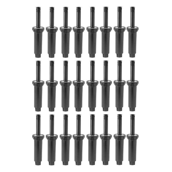 24Pc Professional -Up Sprinkler Adjustable Spraying Distance in 3 - 6M for Grassland/Garden/Lawn Sprinkler Irrigation