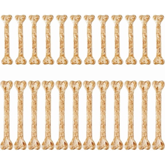 24Pcs 2 Styles Resin Bone Display Decoration Decorations Peru 75~104x17~18.5x6.5~8.5mm 12pcs/style for DIY
