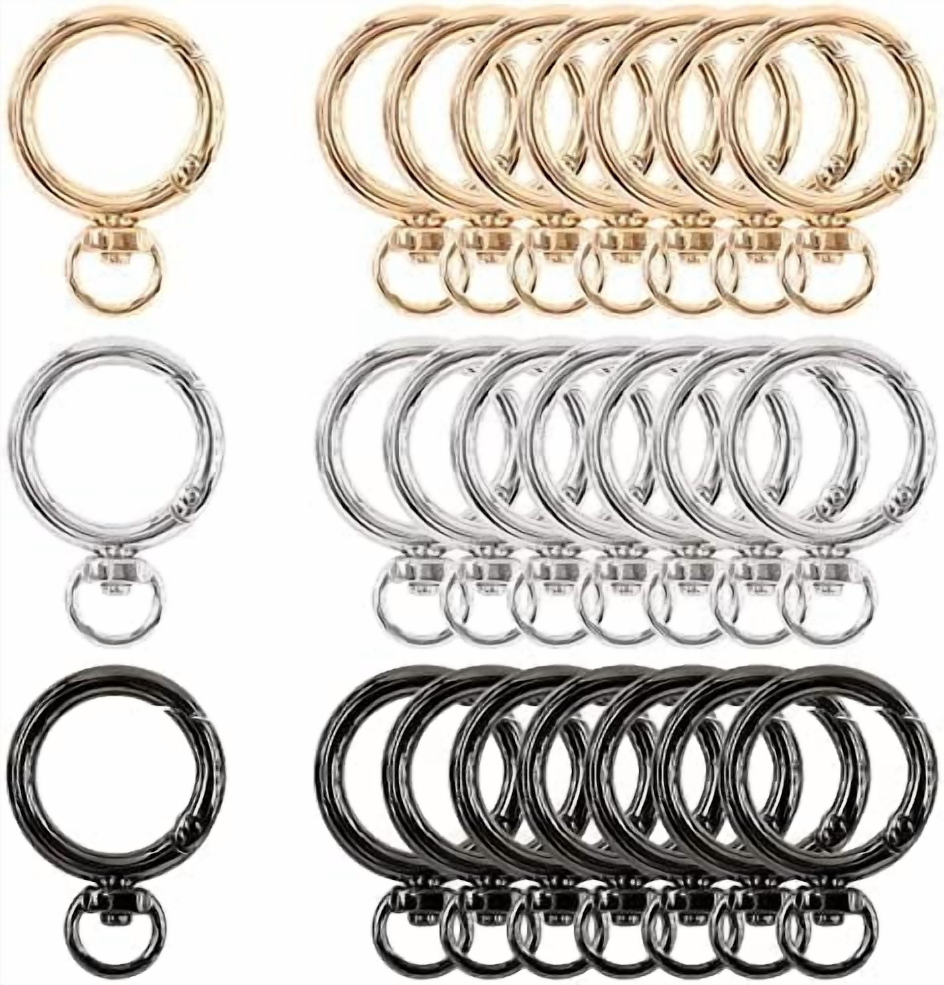 24Pcs 3 Colors 3/4 inch - 20mm Inside Diameter Round Spring Clips O ...