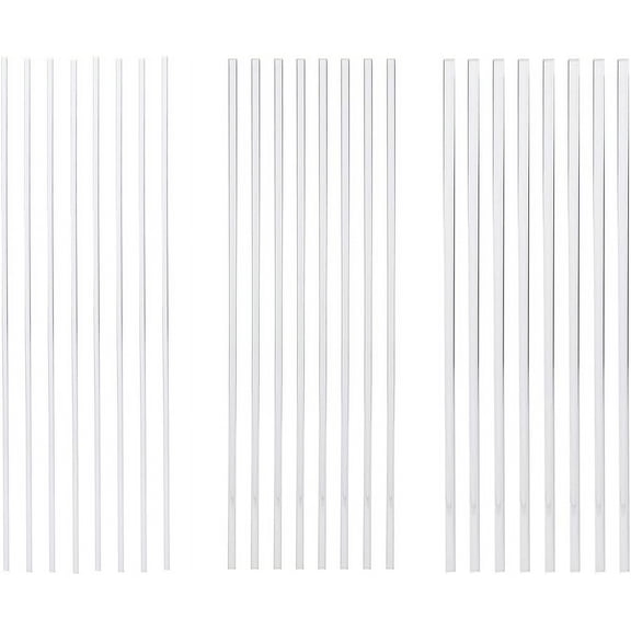 24Pcs 3 Sizes Bar Acrylic Support Rods for DIY Crafts Transparent Clear Round Dowel Sticks for Stacking and Supporting Cake Support DIY Handwork Rods 196mm Clear for diy making