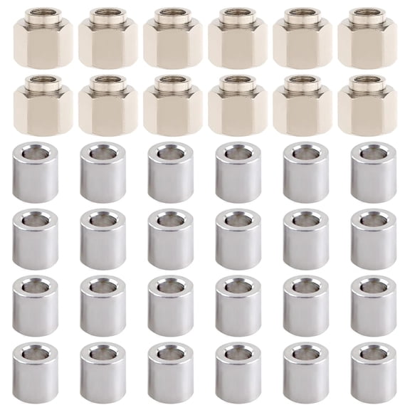 24Pcs 3D Printing Accessories Set Eccentric Column with 12Pcs Circular Isolation Columns 3D Prnter Wheel Spacer Wheel for 3D Printer Replacement Accessories Bore 5mm
