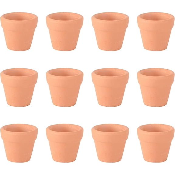 24Pcs 3X3Cm Small Mini Terracotta Pot Ceramic Clay Pottery Planter Cactus Flower Pots Succulents Nursery Pots Great For Plants Crafts Home Favor