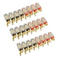 thumbnail image 1 of 24Pcs 4mm Amplifier Speaker Terminal Binding Post Banana Plug Jack, 1 of 4