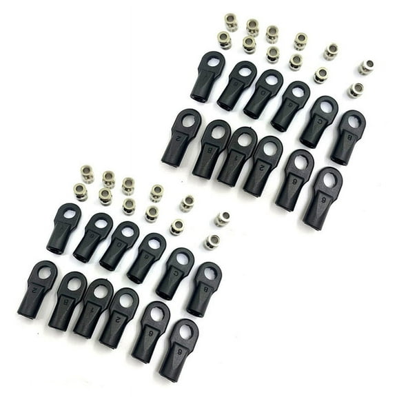 24Pcs 5347 Rod End Ball Joint General Trolley Ball Sets for 1/10 E- SUMMIT