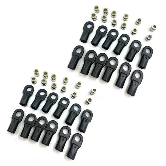 24Pcs 5347 Rod End Ball Joint General Trolley Sets for 1/10 E- SUMMIT