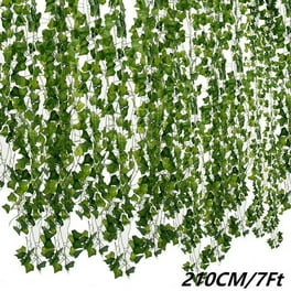 Artificial Vine Fake Leaves 265 Feet Artificial Leaf Garlands Fake Hanging  Plants Fake Foliage Garland DIY for Wreath Party Wedding Wall Crafts Decor
