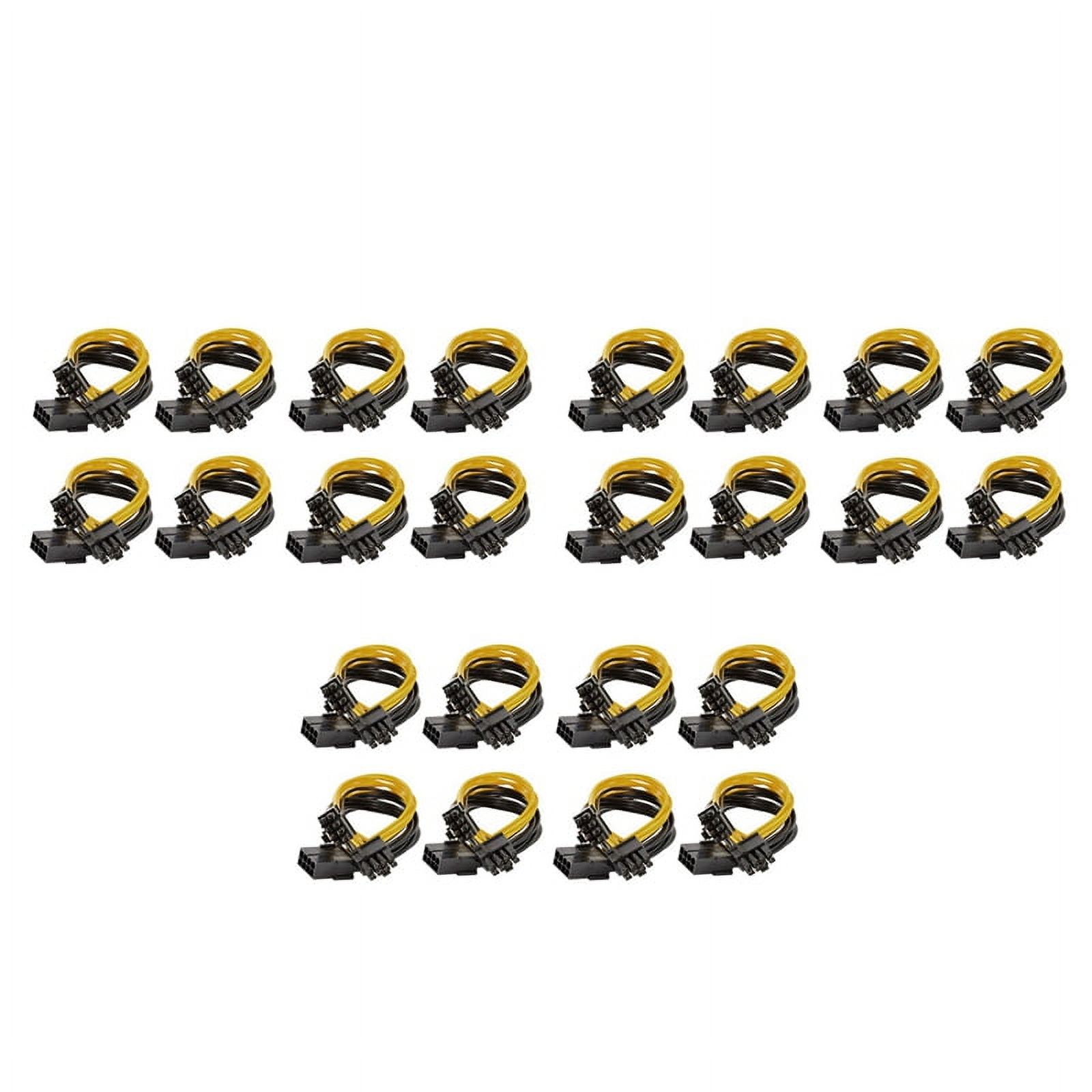 24Pcs 8 Pin PCIE to 2 PCIE 8 (6+2) Pin Power Cable, Splitter PCI