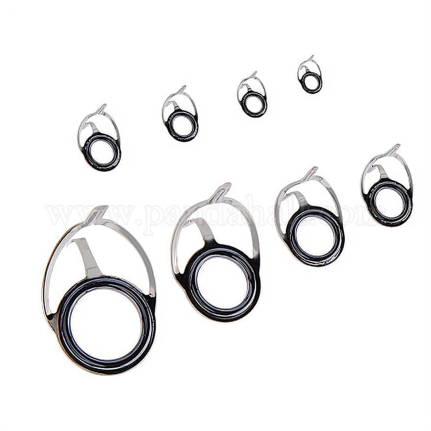 Fishing Rod Guides Ring 10pcs~100pcs Wear Resistant Ceramic Guide Ring Rod  Repair Replacement Kit Alconite Ring Black 6mm~47.3mm - Fishing Rods -  AliExpress