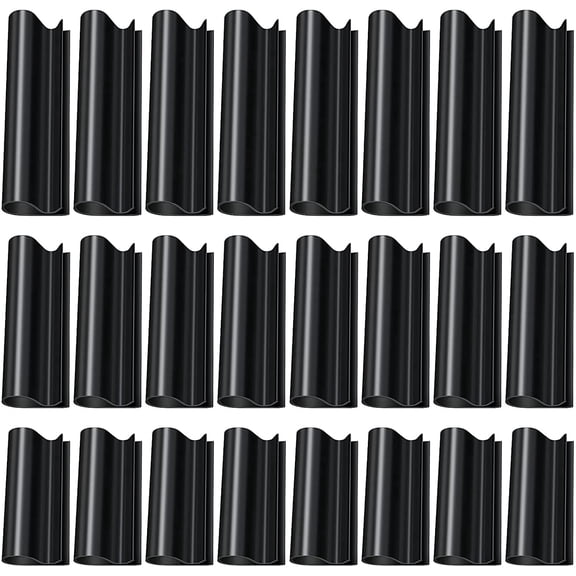 24Pcs Above Ground Pool Cover Clips 3 Sizes Winter Pool Cover Clamps Black