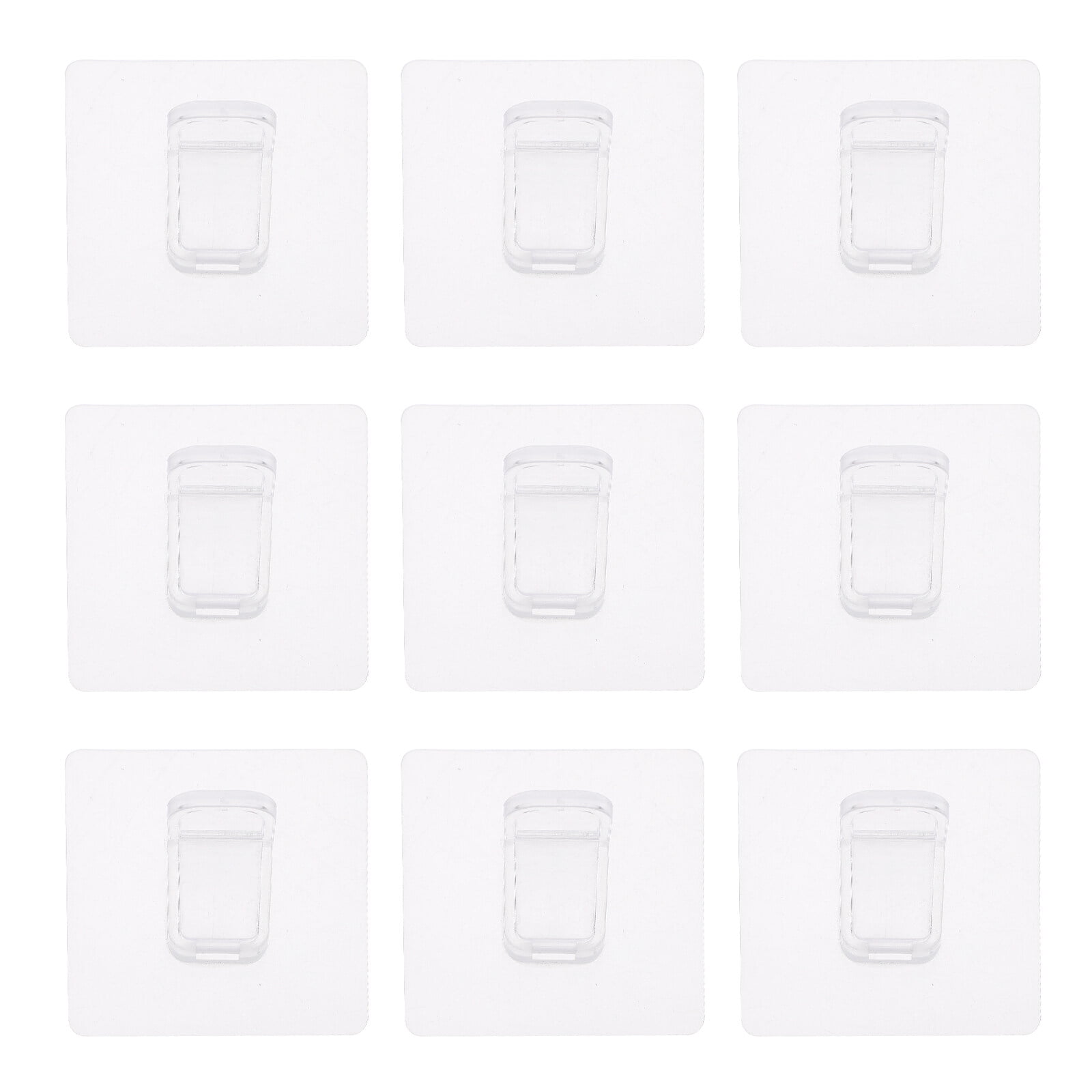 12 Pcs Adhesive Shelf Brackets - Clear Plastic Support Pegs, No Drill Needed For Cabinets, Bookshelves & Closets