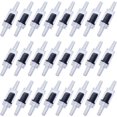 24Pcs Aquarium Check Valve Plastic Fish Tank Air Pump Valve Black One