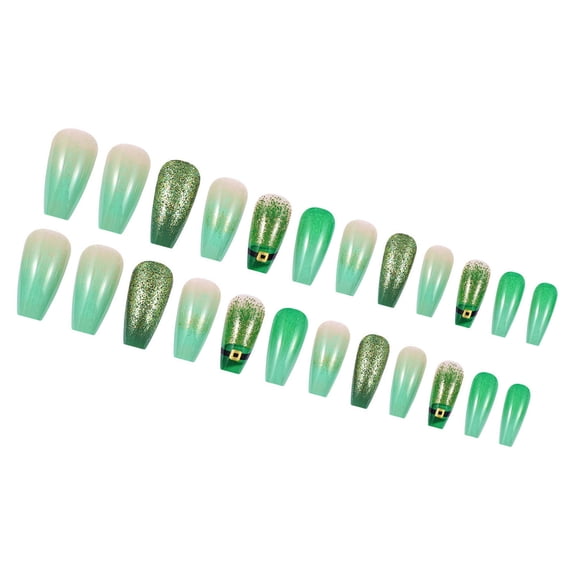 24Pcs Ballet Glues on Nails French Fake Nails Designs False Nails Artificial Nails Gifts for Women Girls