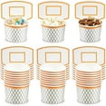 thumbnail image 1 of 24Pcs Basketball Hoop Snack Cups,Basketball Party Decorations,Paper Cups Favors, 1 of 6
