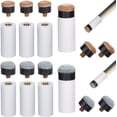 thumbnail image 2 of 10Pcs 13x13mm Pool Cue Ferrules – Slip-on Stick Tip Replacement – White, Uxcell 2 of 3