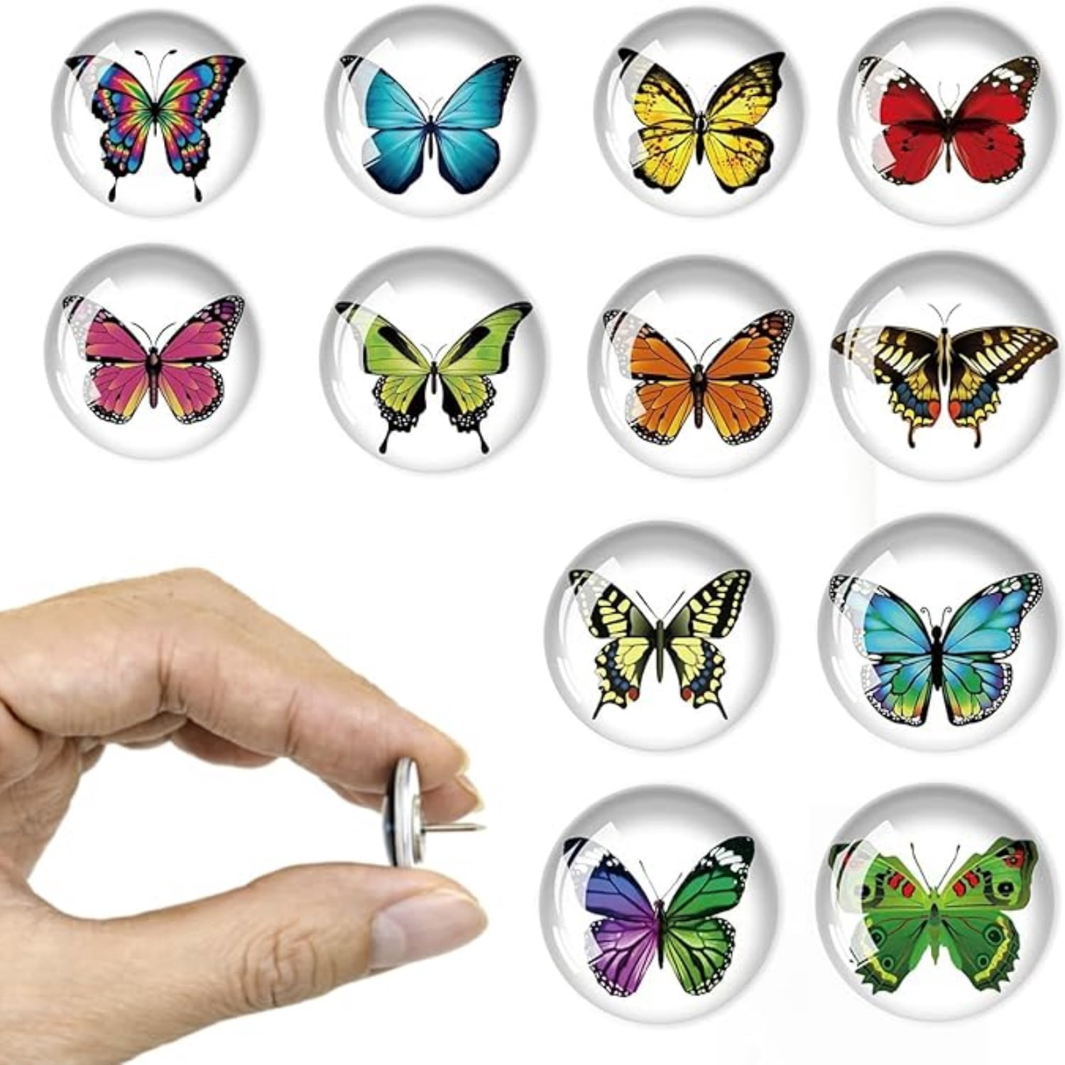 24Pcs Butterfly Push pins，D rative Push Pins,Cute Push Pins,Thumb Tacks ...