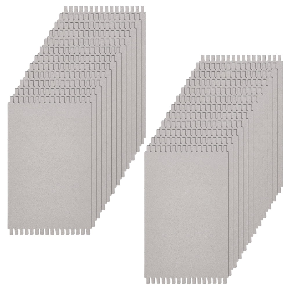 24Pcs Cardboard Weaving Looms Weaving Auxiliary Boards Knitting Tools Rectangle Gray 250x150x2mm