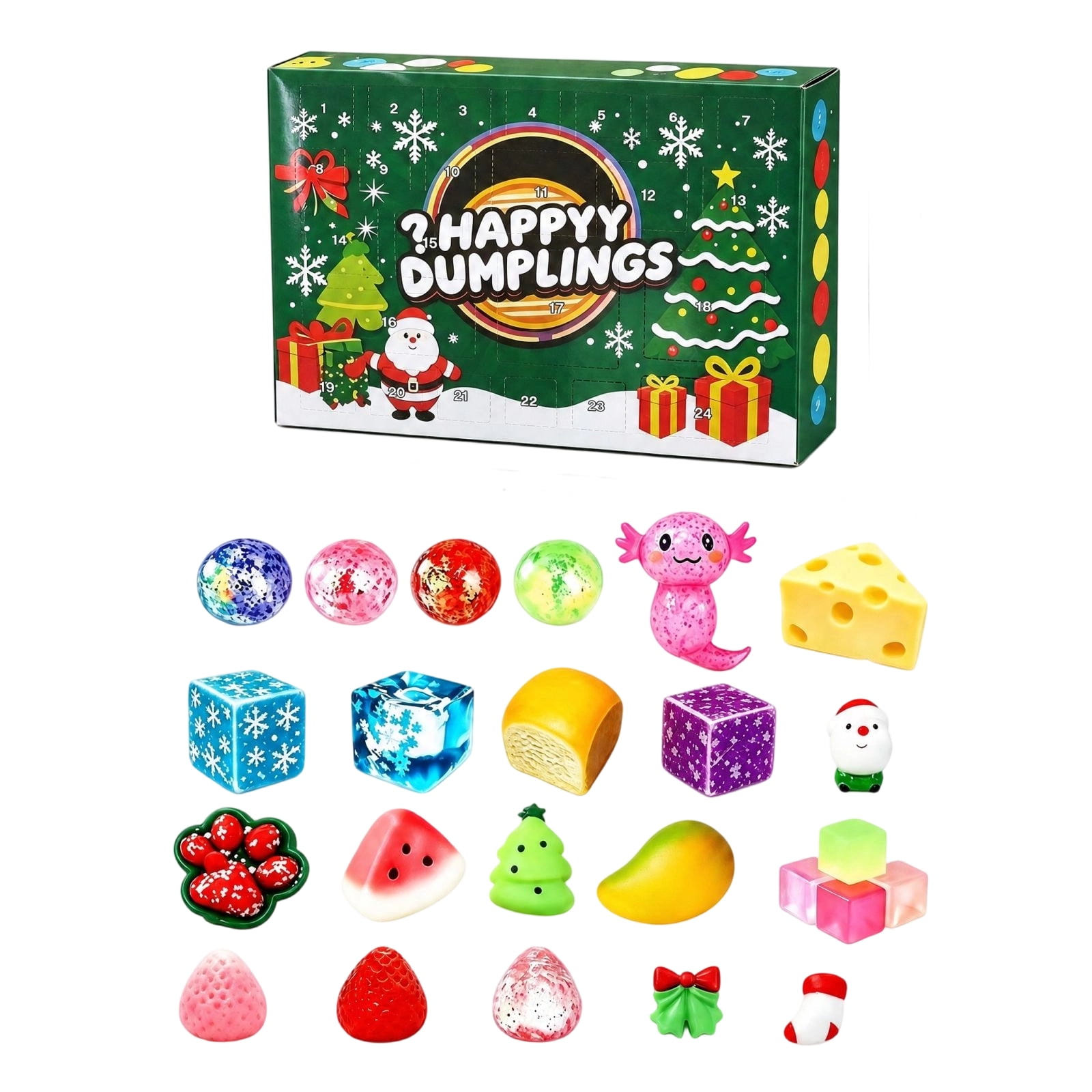 24Pcs Christmas Advent Calendar 2026 Countdown Surprise Gift Box 3D ...