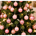 thumbnail image 1 of 24Pcs Christmas Ball Ornaments, Shatterproof Christmas Tree Ball Ornaments for Christmas Party Home Decor, Hanging Balls,Pink, 1 of 4