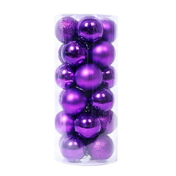 24Pcs Christmas Ball Ornaments, Shatterproof Tree Decorations With Hooks, Plastic Assorted Finishes For Holiday Party Home Decor 2026