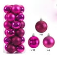 24Pcs Christmas Balls 6CM Big Ball Christmas Tree Pendant Ornaments for