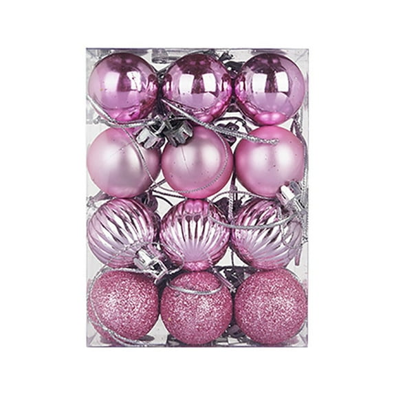 24Pcs Christmas Balls Ornaments Christmas Xmas Tree Ball Bauble Christmas Decorations Hanging Home Party Ornament Decor