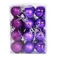 thumbnail image 1 of 24 pcs Christmas Tree Ornaments Set Mini Shatterproof Holiday Ornaments Balls for Christmas Decorations, 1 of 13