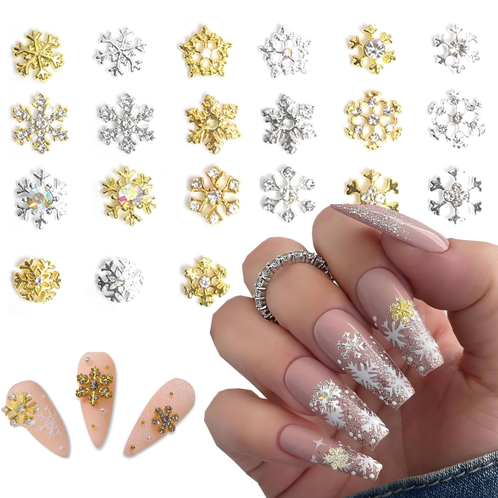 Make.N Crystal Charm24 - Long Snow Flake Make.N Crystal Charm24 - Long Snow Flake