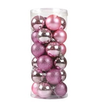 24Pcs Christmas Tree Balls Ornaments Christmas Decorations Pink 60mm/2.36", Christmas Tree Ornaments Balls for Xmas Christmas Tree Decorations Shatterproof Christmas Balls for Holiday Christmas Decor