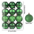 thumbnail image 1 of Christmas Decorations Clearance! Christmas Tree Decorations Pendant 24PCS Christmas Ball Ornaments Party Supplies Tree Hanging Plastic Ball for Home Yard Indoor Outdoor (3CM/1.18in) Green, 1 of 5