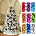 thumbnail image 1 of 24Pcs Christmas Tree Balls Ornaments for Xmas Christmas Tree Shatterproof Christmas Tree Pendants Hanging 33mm Christmas Baubles Balls Ornaments Set Pack Clearance, 1 of 8