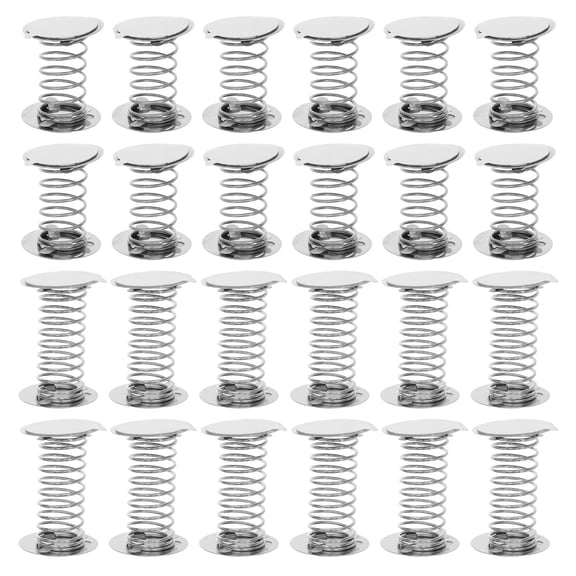 24Pcs Classic Spring Base Shaking Head Dolls for Creative DIY Crafts with Ultralight Clay and Nano Adhesive Springs Set