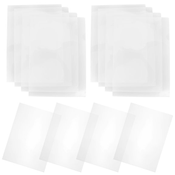 24Pcs Clear File Folder Transparent PP Material Paper Organizer Storage for Office Documents