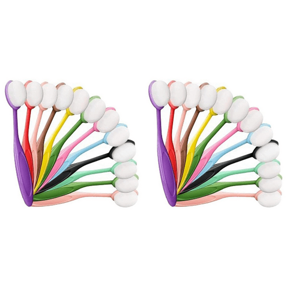 24Pcs Colored Ink Blending Brushes, Crafting Background Blender for Paper Stencil, Painting, Drawing