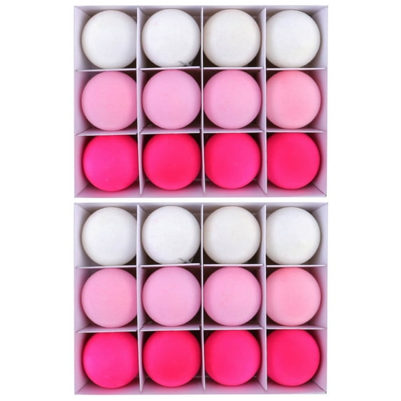 24Pcs Colorful Sphere Ornament Flocking Baubles for Festival Tree Embellishment Christmas Tree Accessories